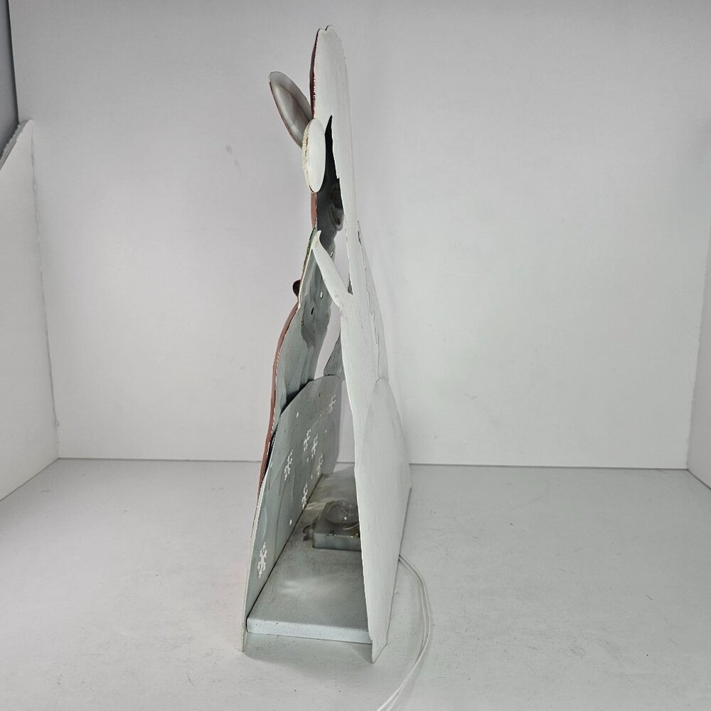 Rudolph Christmas Decoration Color Changing Metal Sculpture Gemmy 2011 - Picture 6 of 8